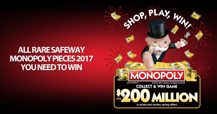 safeway monopoly tokens