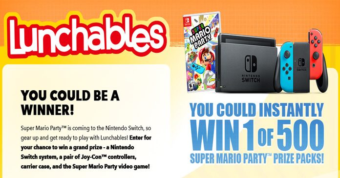 lunchables nintendo switch giveaway 2020